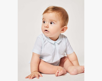Striped Collared Baby Top