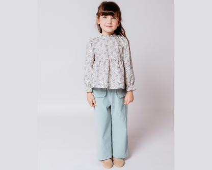 Mint Micro Corduroy Pants