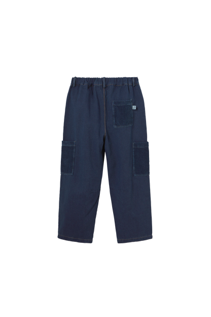 Soft Stripes Collar Sweater and Dobby Denim Pocket Pants