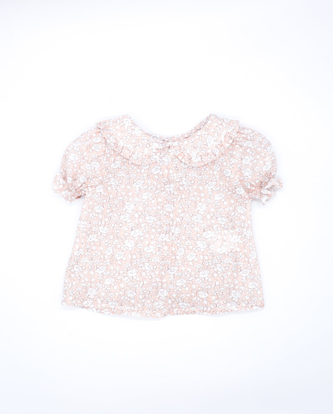 Puffed Apricot Flor Rosa Pants Set