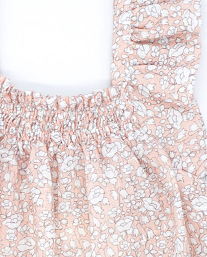 Flor Rosa Belted Pants Apricot Set