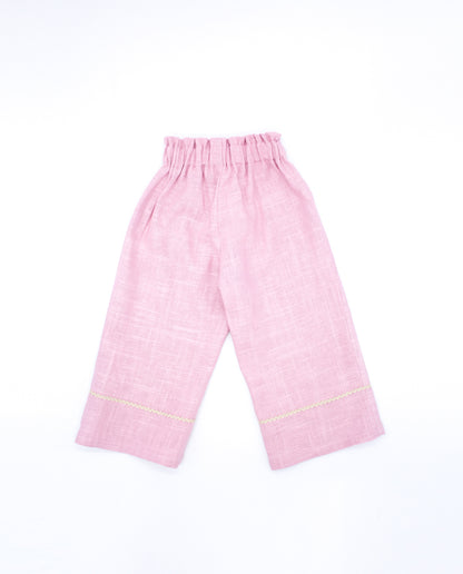 Ochre Rosa Linen Pants Set