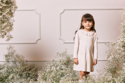 Ivory Ribbed Knit Dress