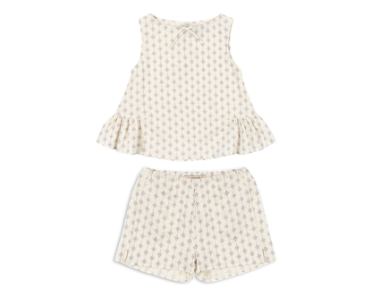 Ava Slit Shorts Set - Muro Blu