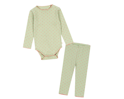 Minnie Pointelle Baby Set - Coeur Lint
