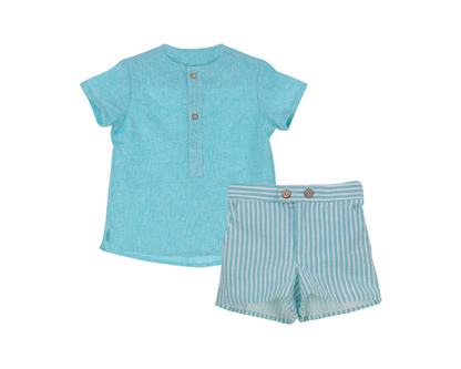 Tribu Linen Shorts Set