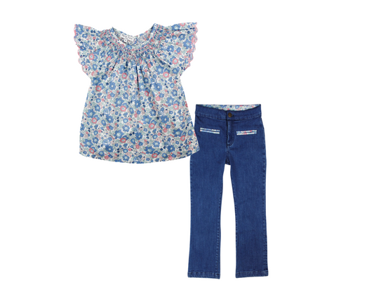 Paloma Blouse and Bonnie Jeans Set