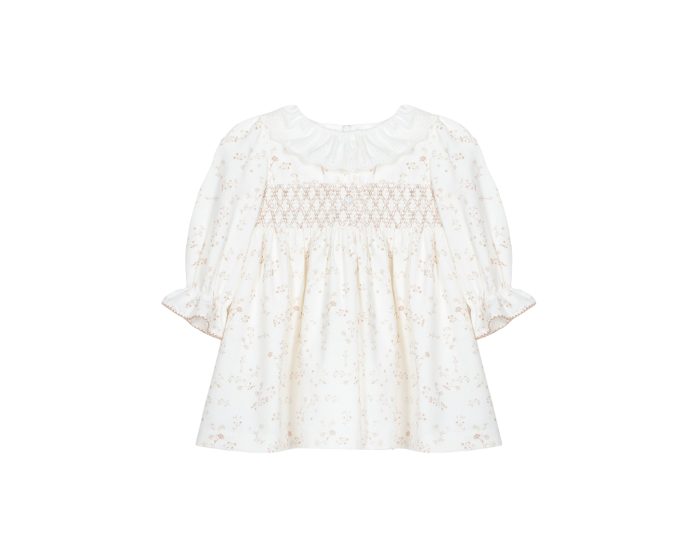 Beige Flowers Dress