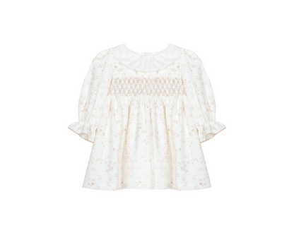 Beige Flowers Dress