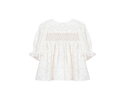 Beige Flowers Dress