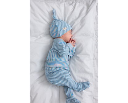Bruno Blue Stripe Ribbed Baby Set