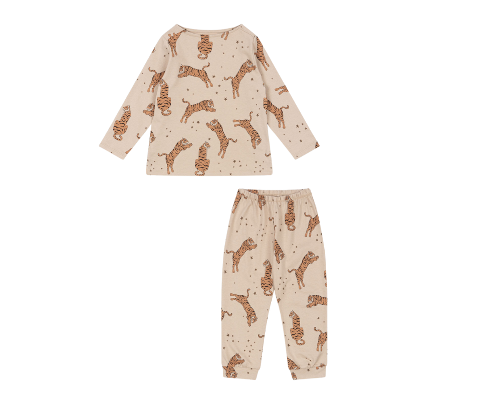 Drey Long Sleeve Tee and Pants Set - Tiger