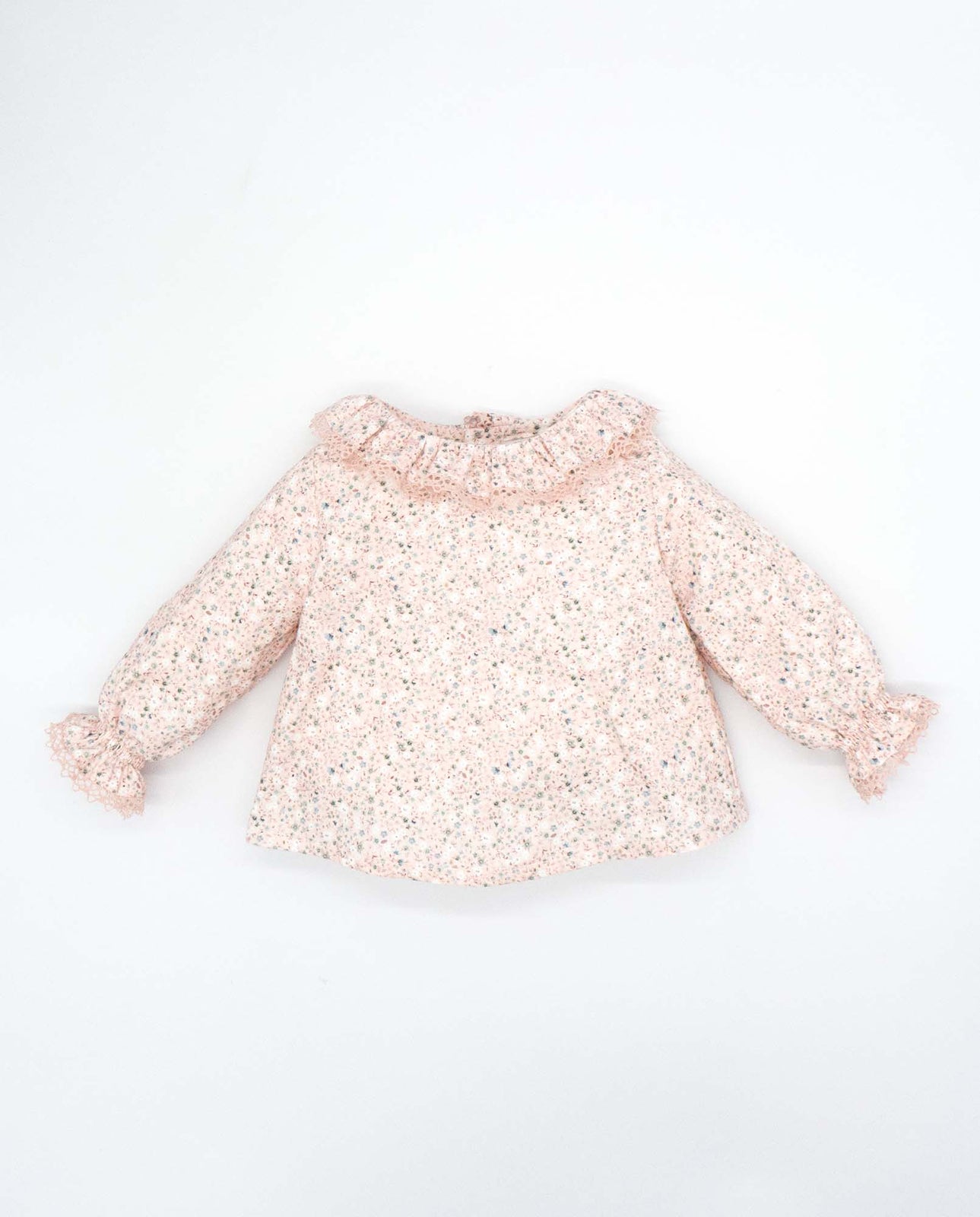 Pink Floral Corduroy Pant Set