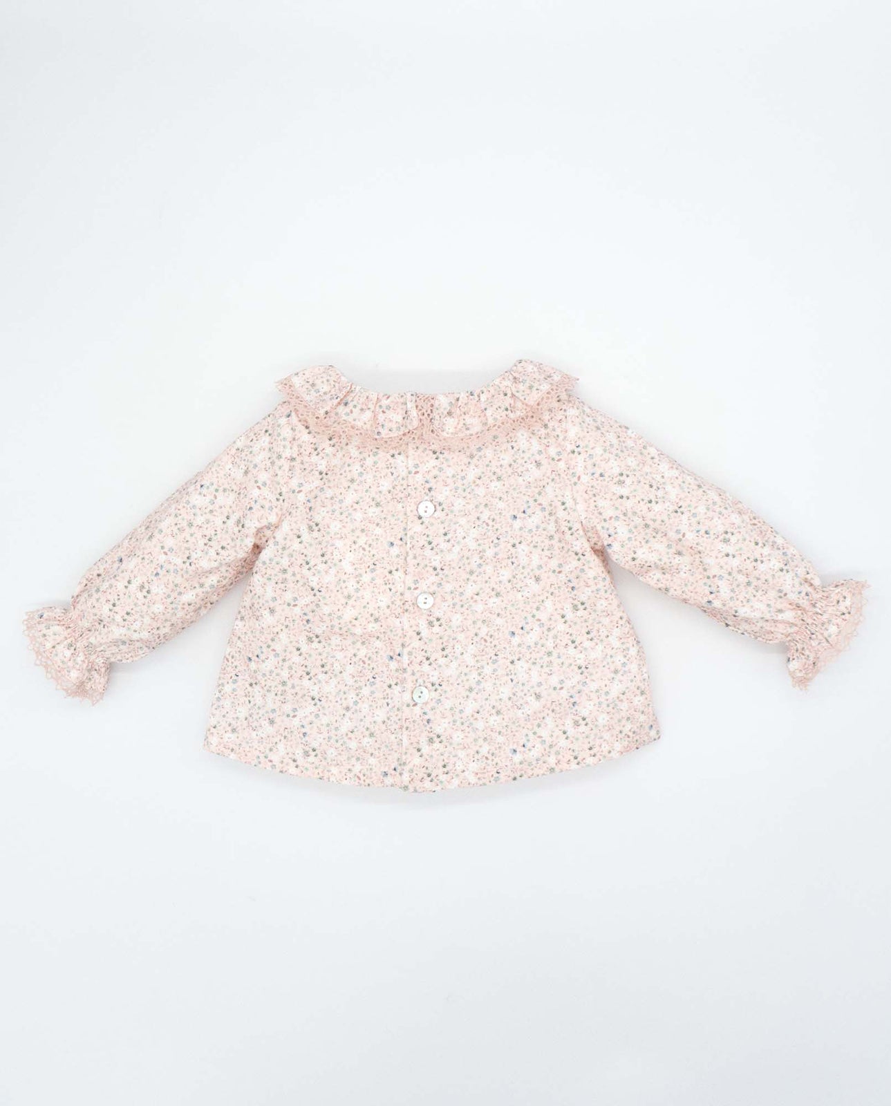 Pink Floral Corduroy Pant Set