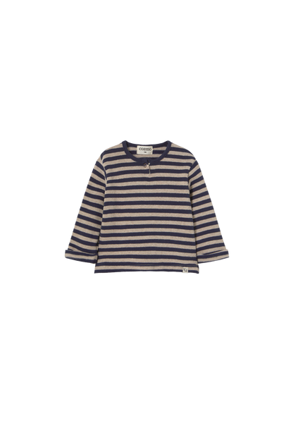Soft Brush Long Sleeve Set - Navy