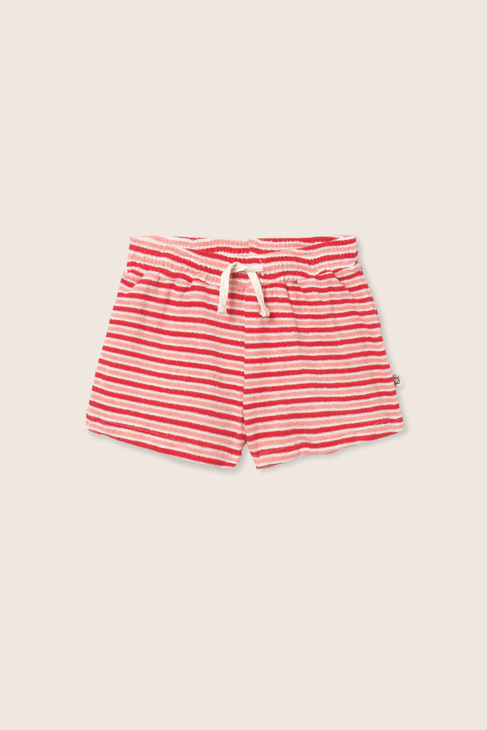 Pink Tomato Striped Shorts Set