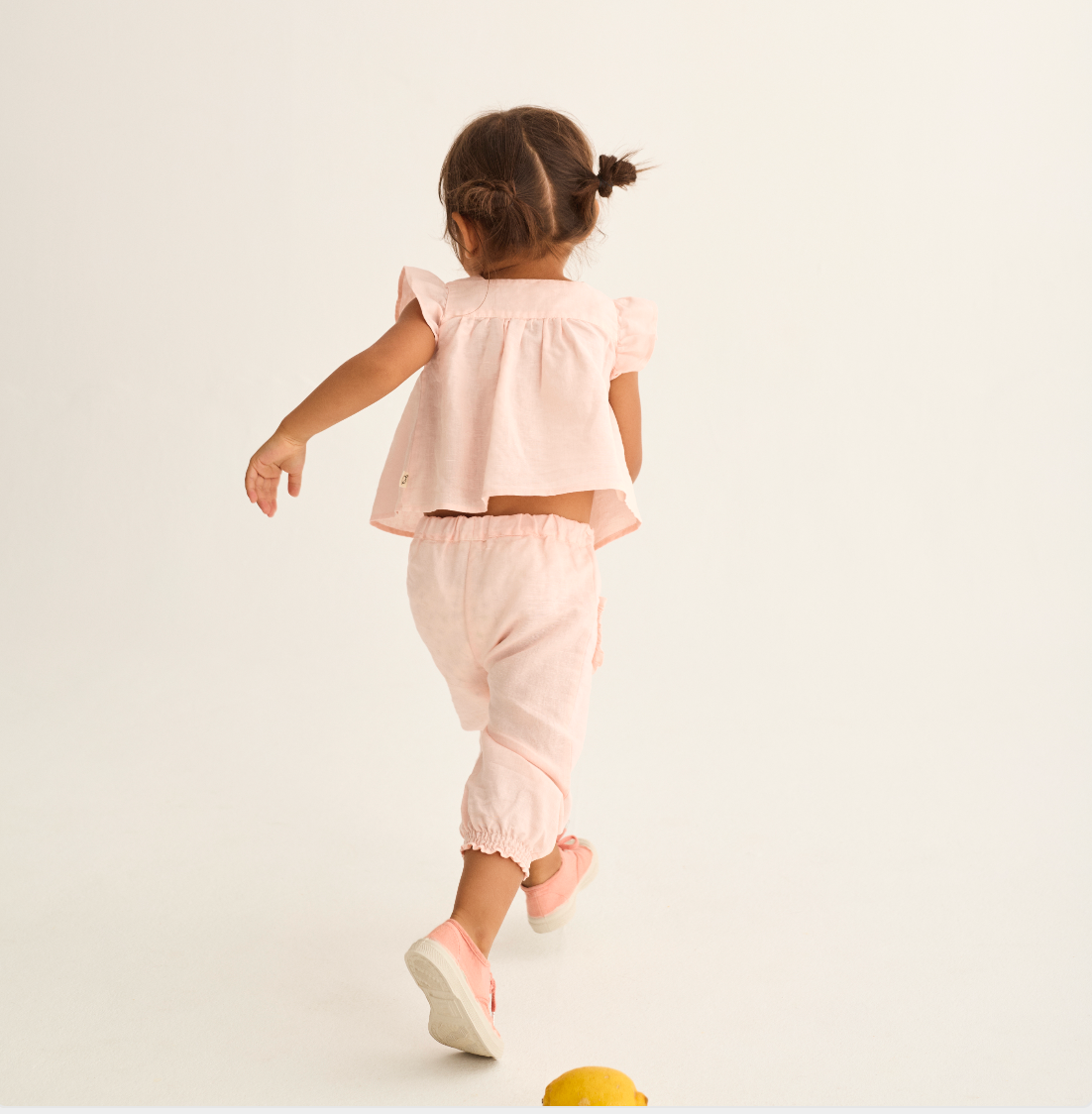 Cloud Pink Linen Pants Set