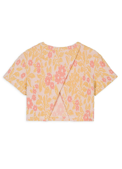 Cream Sunny Genista Terry Kalistee Tee and Clemoune Shorts Set