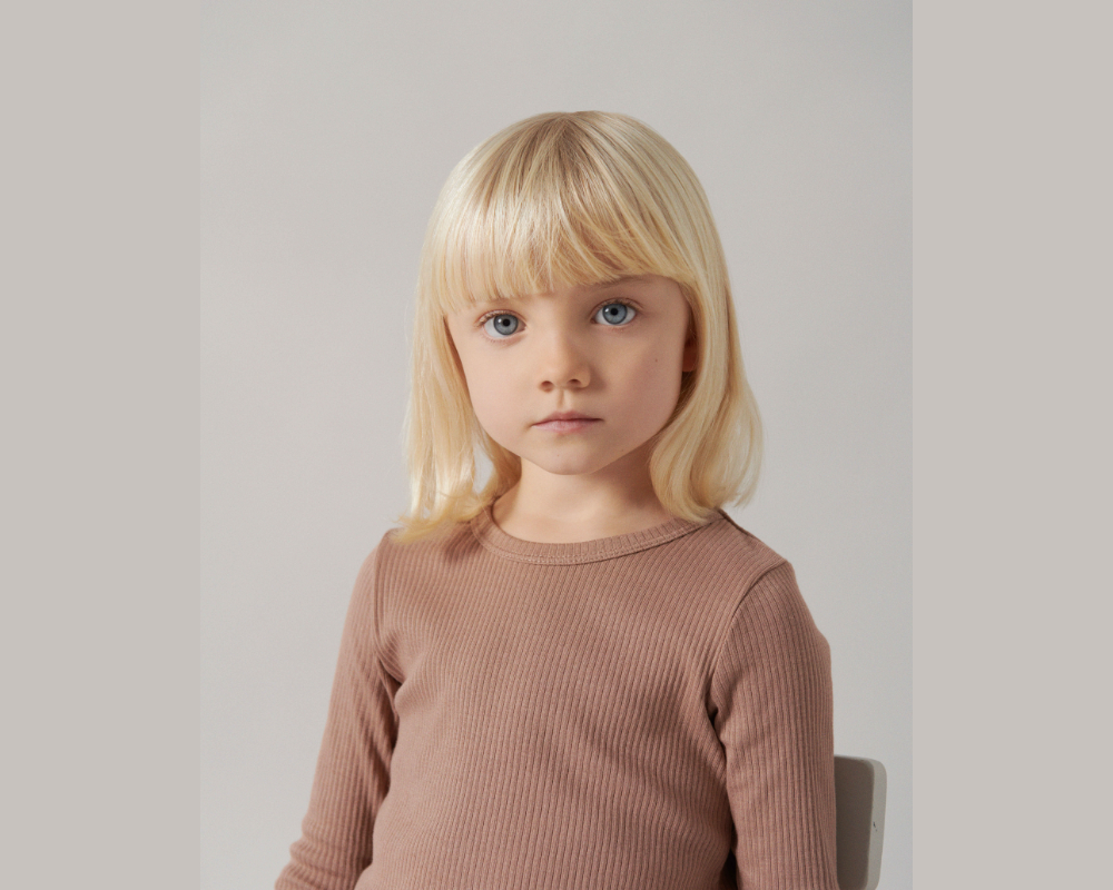 Long Sleeve Ribbed Set - Beige