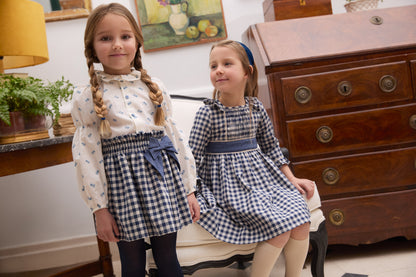 Daisy Checkered Skirt Set