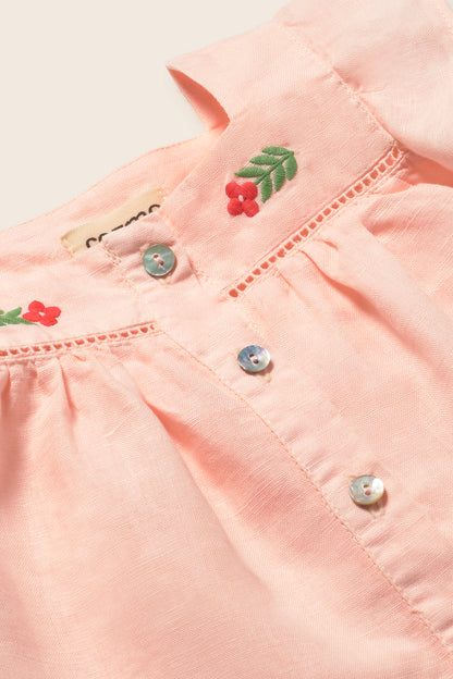 Cloud Pink Linen Pants Set