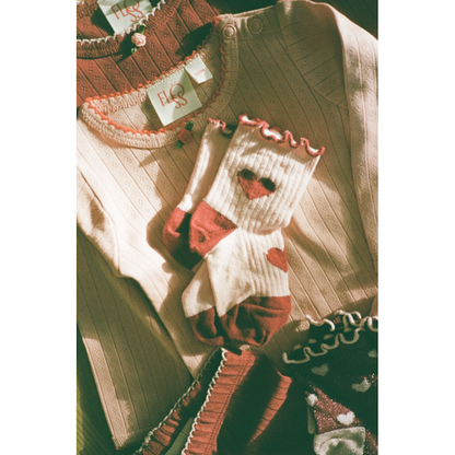 Vigga Cranberry Heart Socks 2 pack