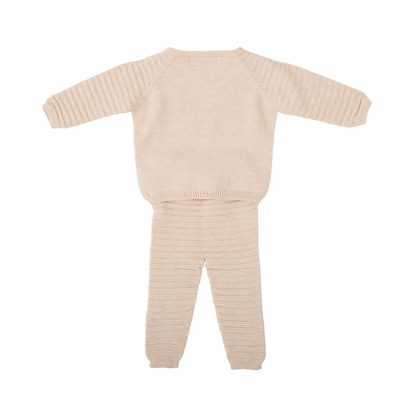Bora Knit Dog Pant Set - Beige
