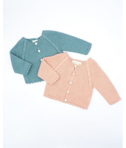 Knitted Baby Cropped Cardigan