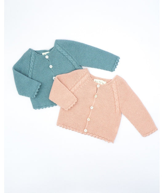 Knitted Baby Cropped Cardigan