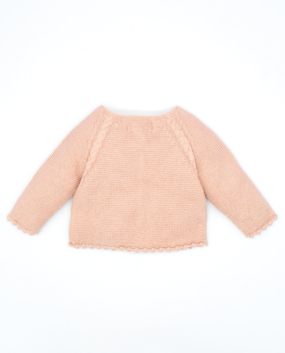 Knitted Baby Cropped Cardigan