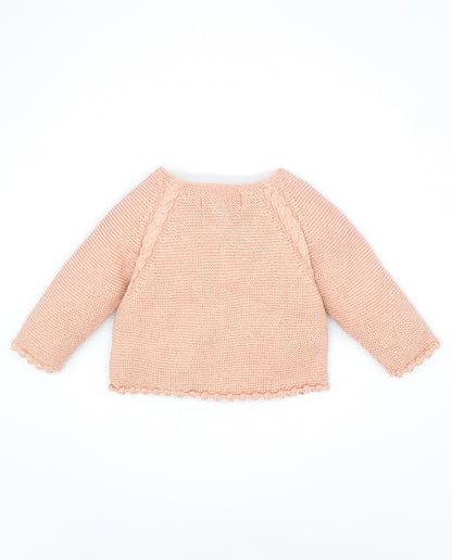Knitted Baby Cropped Cardigan