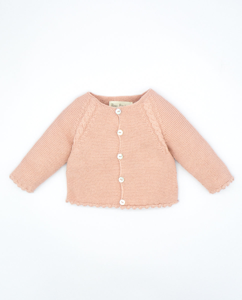 Knitted Baby Cropped Cardigan