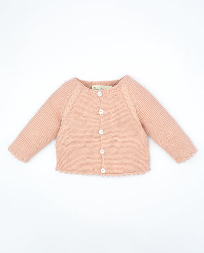 Knitted Baby Cropped Cardigan