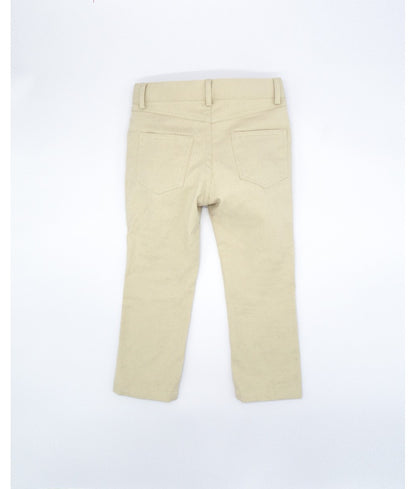 Corduroy Shirt with Collar & Twill Trousers Set