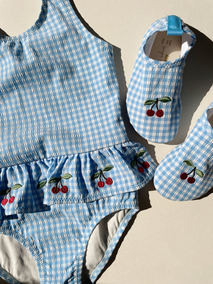 Soline Swimsuit - Provence/White Swan