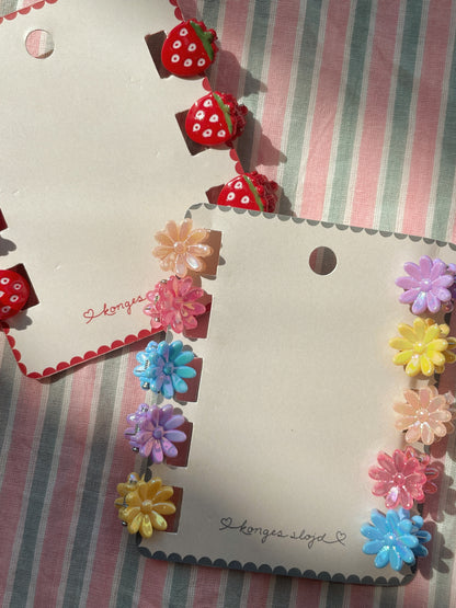 10 Pack Mini Flower Hair Clips