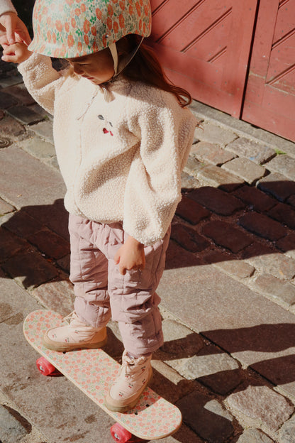 Jazz Teddy Bomber Jacket - Cherry Sand Dollar