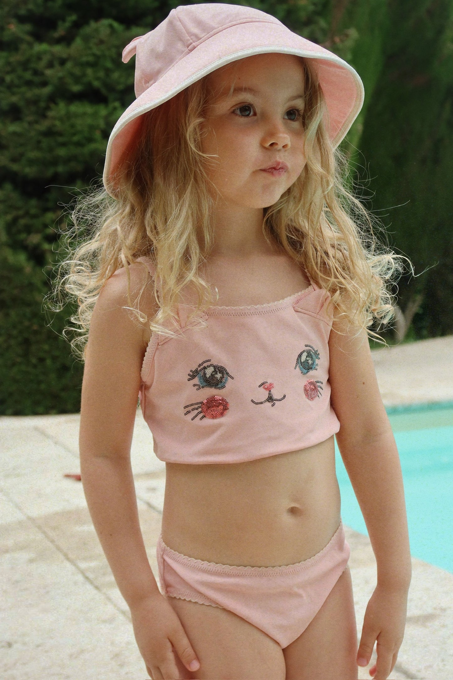 Kitty Bikini - Powder Pink