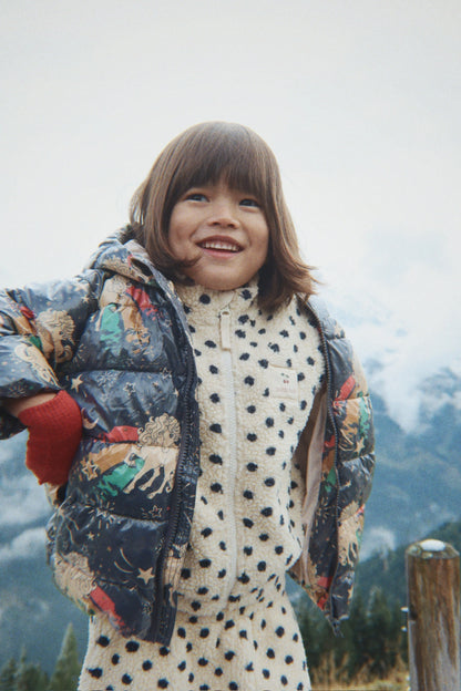 Jody Embroidered Teddy Jacket - Dot Lumiere