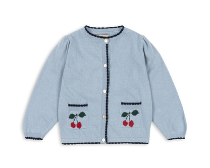 Alexa Knit Cardigan - Blue Fog