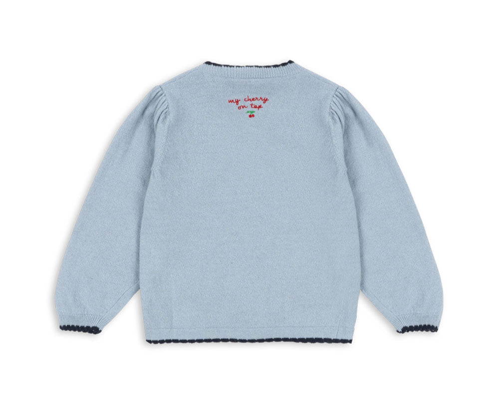 Alexa Knit Cardigan - Blue Fog