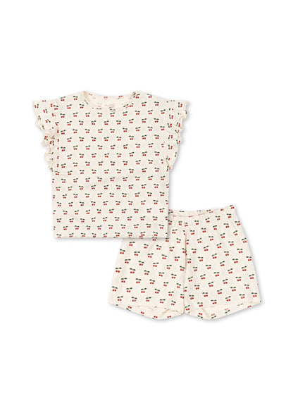 Lin Frill Set - Cherry Motif