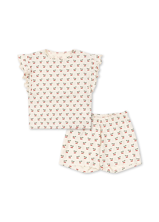 Lin Frill Set - Cherry Motif