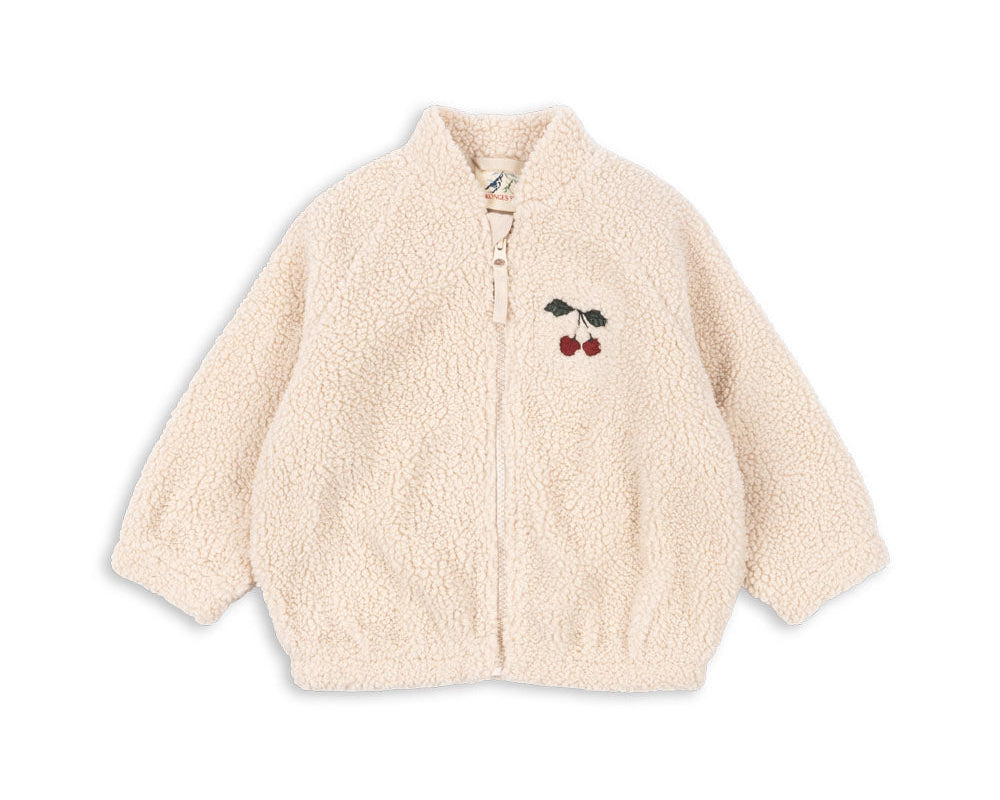 Jazz Teddy Bomber Jacket - Cherry Sand Dollar