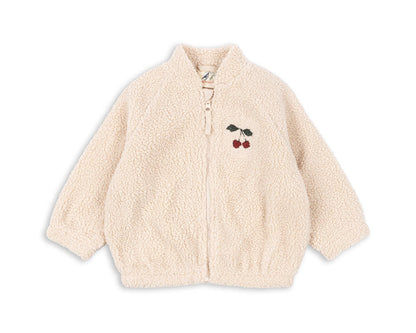 Jazz Teddy Bomber Jacket - Cherry Sand Dollar