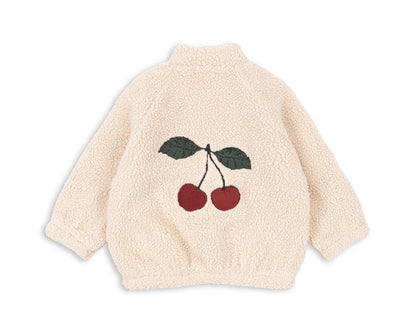 Jazz Teddy Bomber Jacket - Cherry Sand Dollar