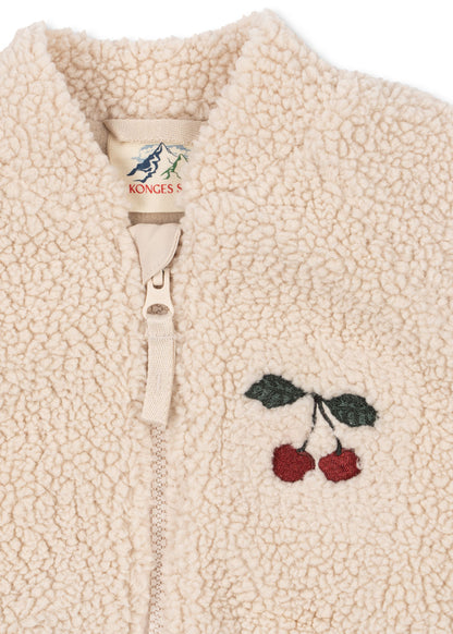 Jazz Teddy Bomber Jacket - Cherry Sand Dollar