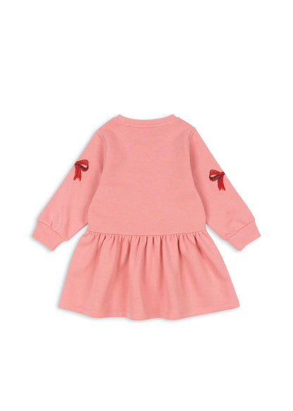 Lou Bow Sweater Dress - Strawberry Ice