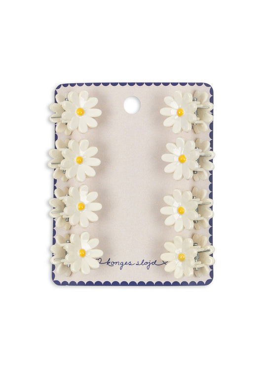 8 Pack Daisy Mini Hair Claw Clip