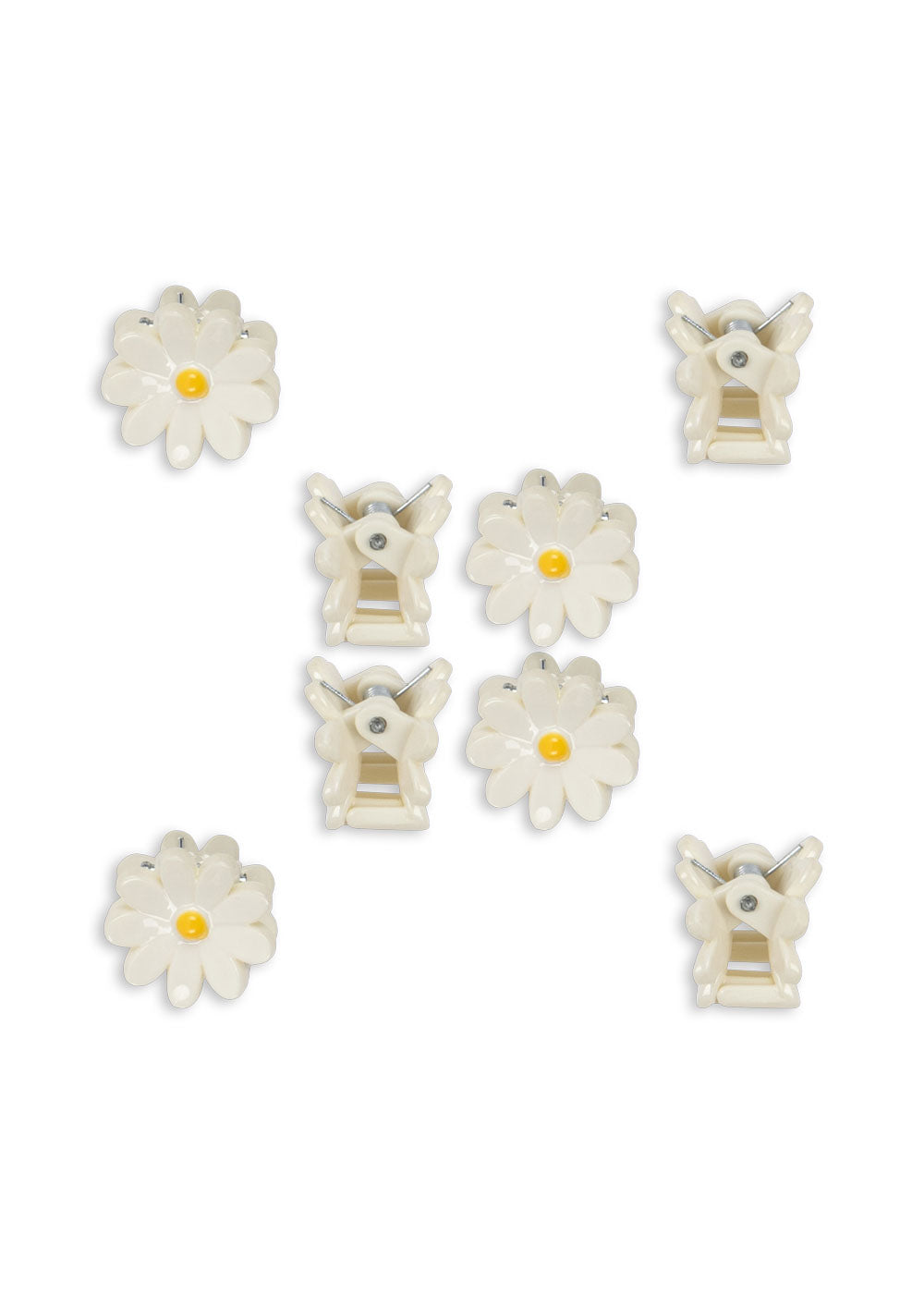 8 Pack Daisy Mini Hair Claw Clip